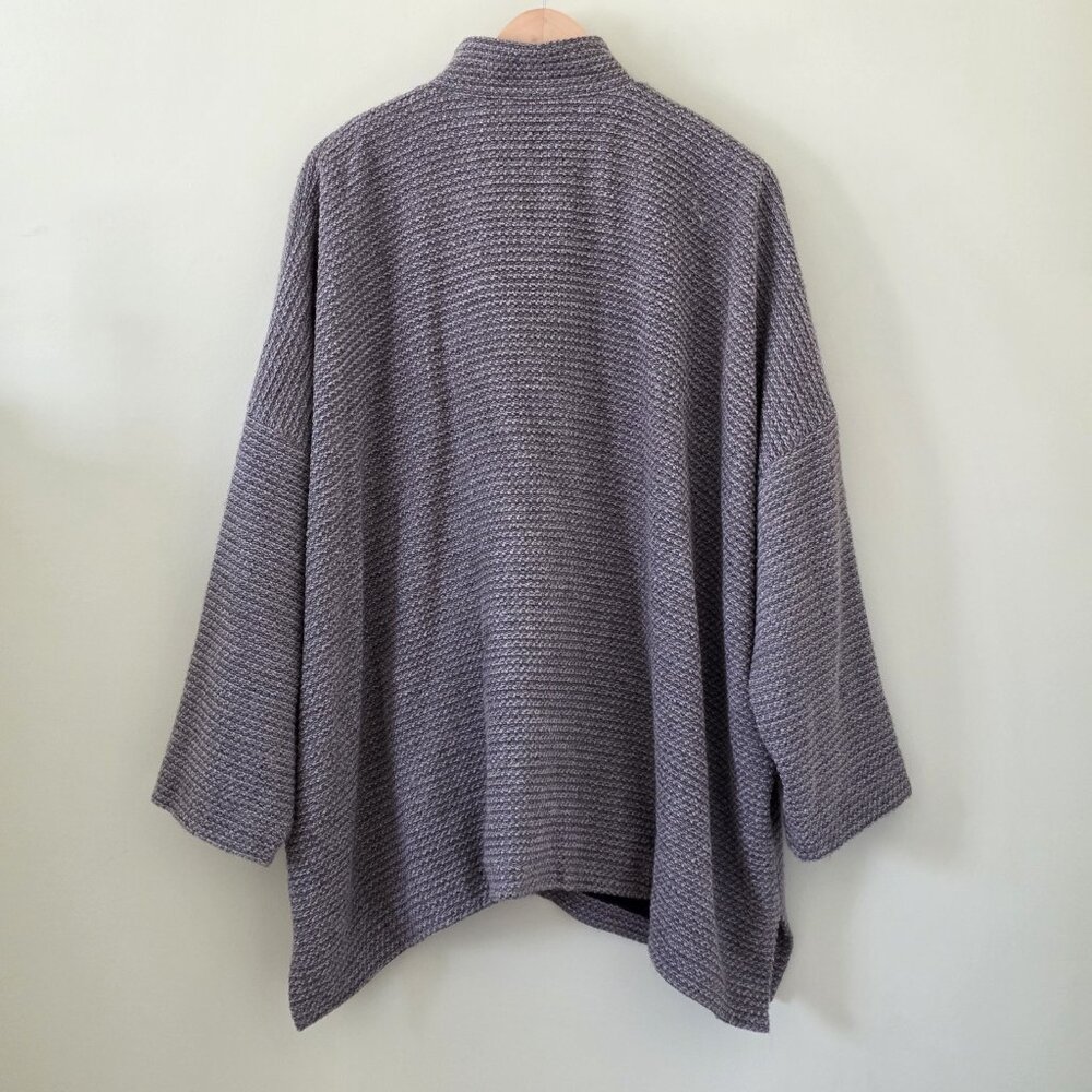 Eskandar Boxy Jacket - Size 1 / L - Brown Wool Blend - Silk Lined - Picture 2 of 15